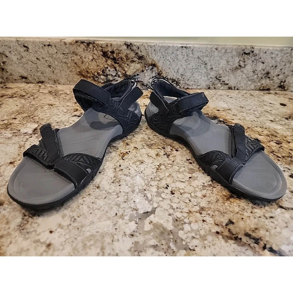 Teva Men's Classic Universal Black Strappy Sport Hiking Sandals Size 11